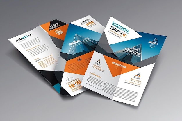 Abstract Driehoek Brochure Flyer ontwerp vector sjabloon in A4 grootte