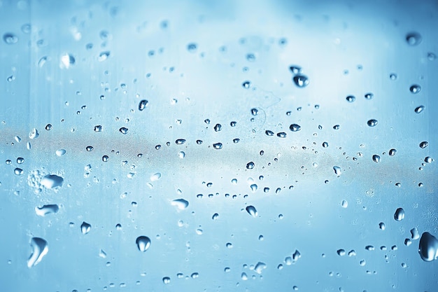 абстрактные капли стекло фон / текстура туман дождь, сезонный фон, прозрачное стекло с водой