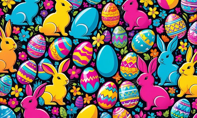 Photo abstract easter background easter eggs abstract easter easter wallpaper