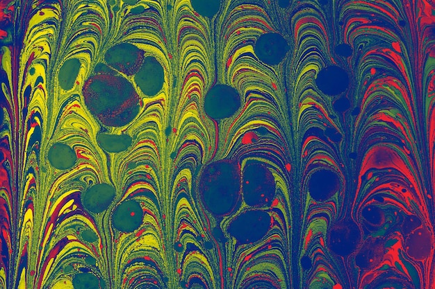 Abstract ebru marbling texture background design.