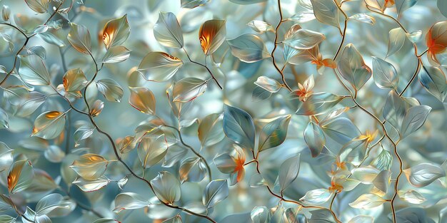 Abstract ecological natural plant floral background