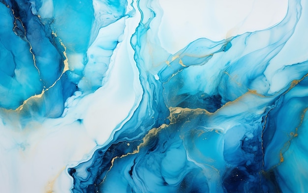 Abstract Elegance Realistic Alcohol Ink Marble Background
