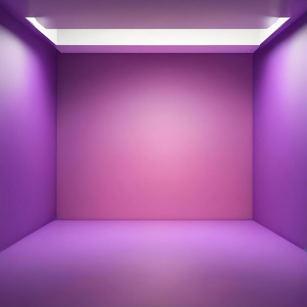 추상적인 빈 빛 분위기 보라색 스튜디오 방 배경 제품