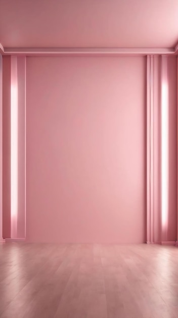 Фото Абстрактный пустой гладкий светло-розовый фон студийного помещения использование в качестве монтажа для демонстрации продукта баннер