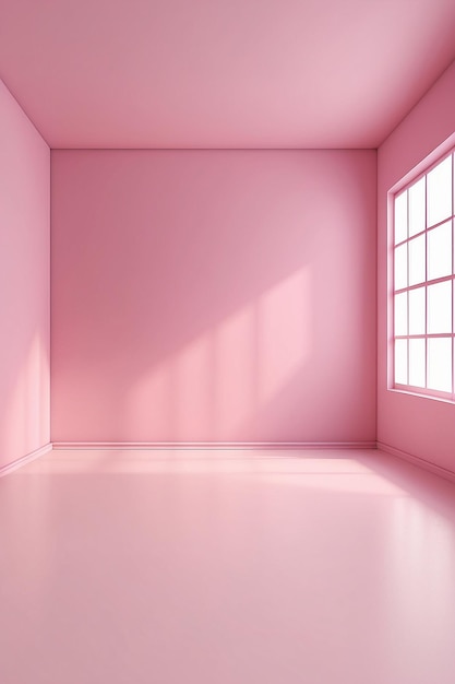 추상 빈 부드러운 밝은 분홍색 스튜디오 방 배경 제품 전시용 몬태지 사용
