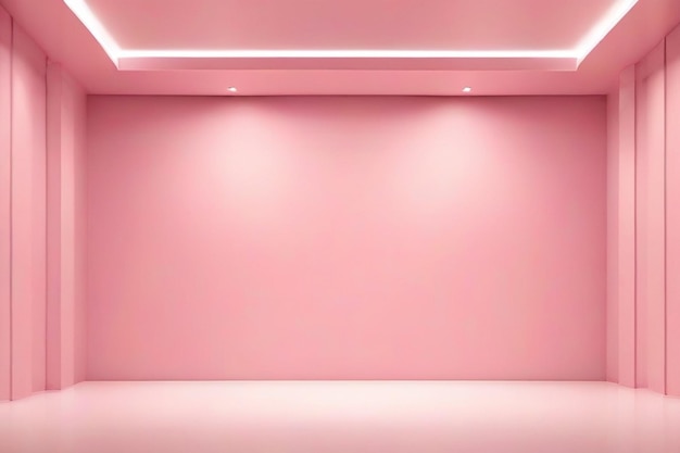 Abstract empty smooth light pink studio room background
