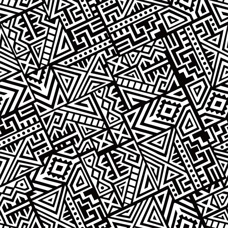Photo abstract ethnic background seamless pattern vector for decoraative purpose