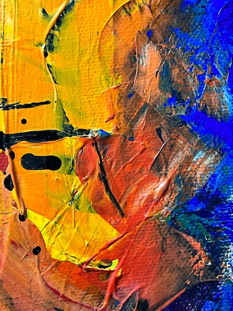 Abstract expressionist painting by steve johnson photo