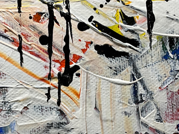 スティーブ・ジョンソンによる抽象表現主義の絵画 写真