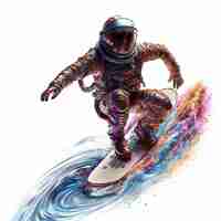 Photo abstract extreme sports lover