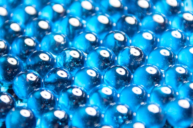Foto struttura fantastica astratta delle perle di vetro colorate