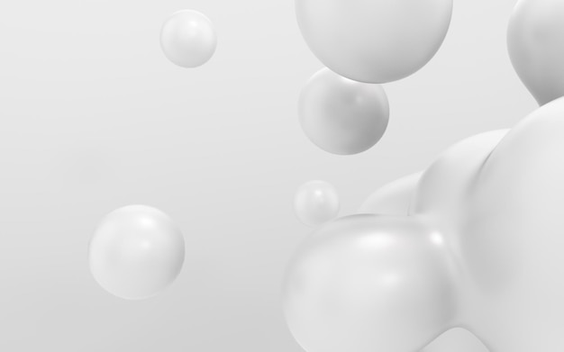 Abstract fashion background with floating white sphere