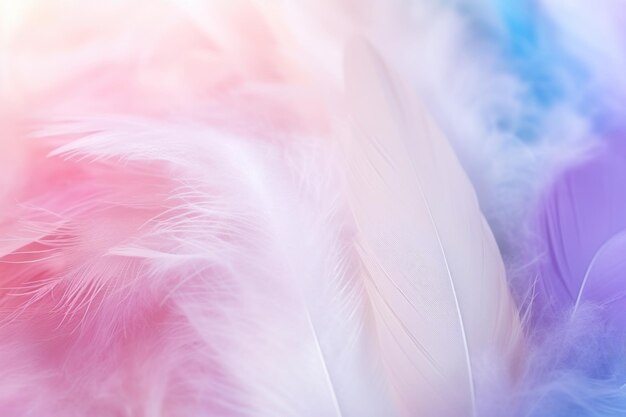 Abstract feather rainbow background