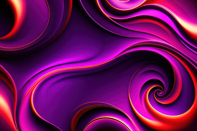 Abstract festive background with blurred fantastic purple swirls on dark background