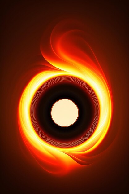 Photo abstract fire background with realistic blazing flame image ai generative