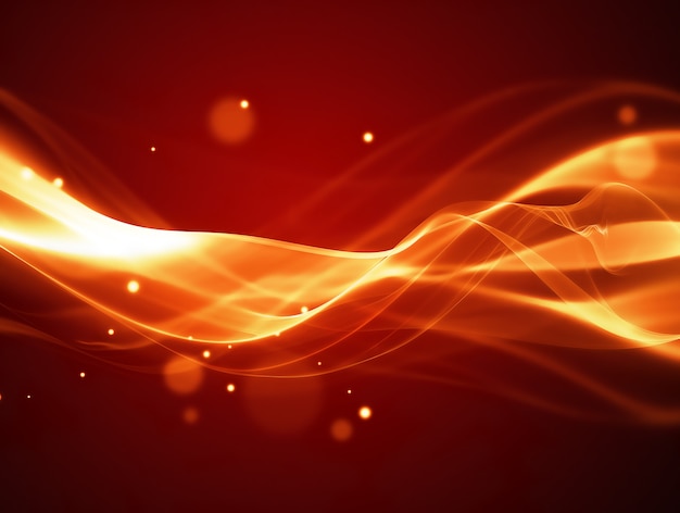 Abstract fire background with smooth soft lines