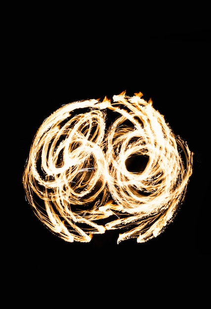 Abstract fire figure