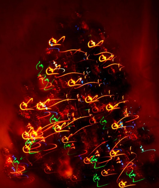 Abstract firtree with lights