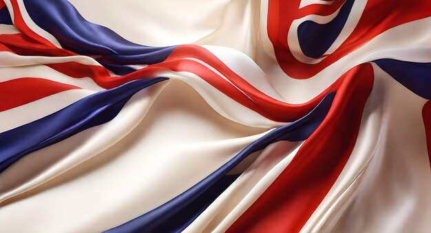 Abstract flag on silk background