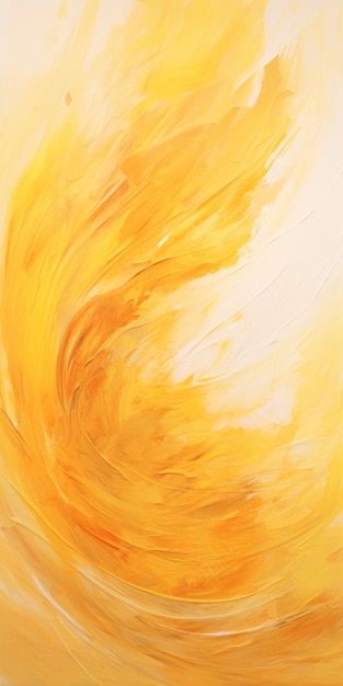 Abstract flame a mustard whirlwind of emotions