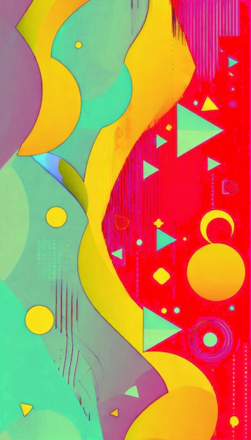 Abstract flat geometric background