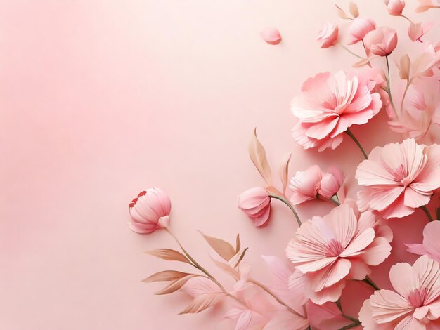 写真 abstract floral backdrop of pink flowers over pastel colors with soft style for spring or summer