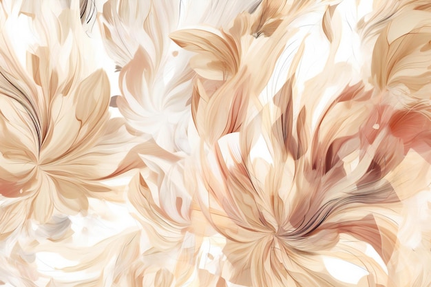 Abstract floral background with chrysanthemum