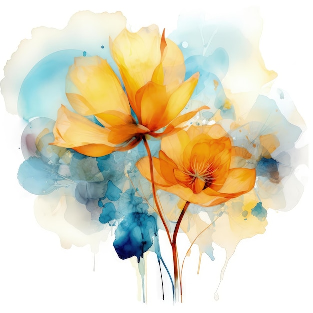 Abstract Floral Canvas