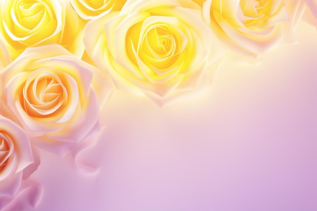 Abstract floral colored rose pattern frame wallpaper background