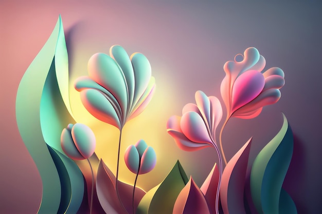 abstract floral design