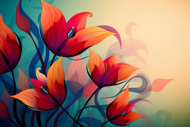 Abstract Floral Design