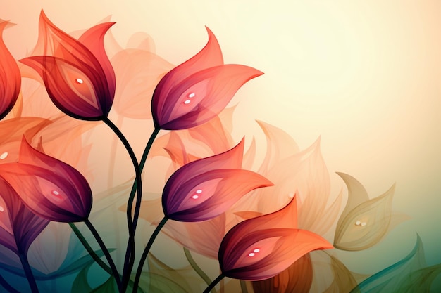 abstract floral design