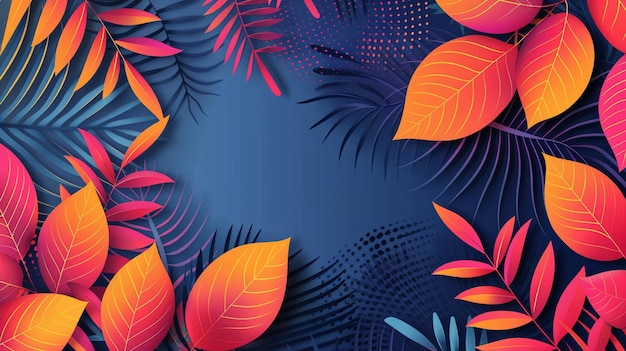 Abstract Floral Illustration Background