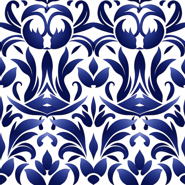 Photo abstract floral lino cuts of leaves