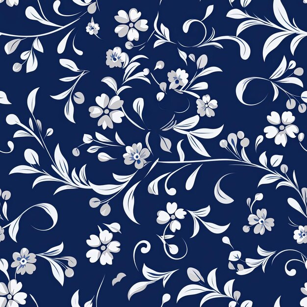 Photo abstract floral lino cuts of leaves