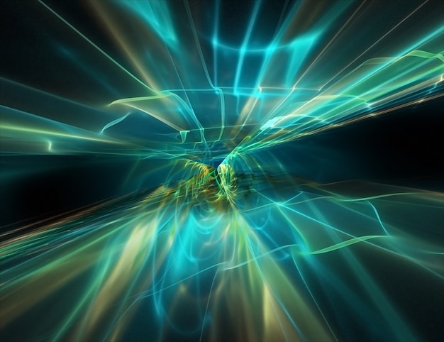 Abstract flow of energy - modern technology background