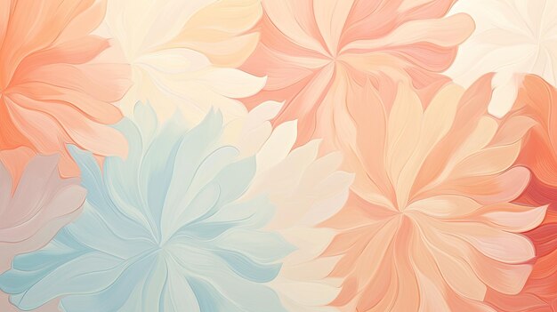 Photo abstract flower aesthetic painting pastel background drawing blossom decor