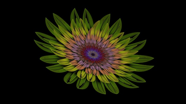 abstract flower artwork