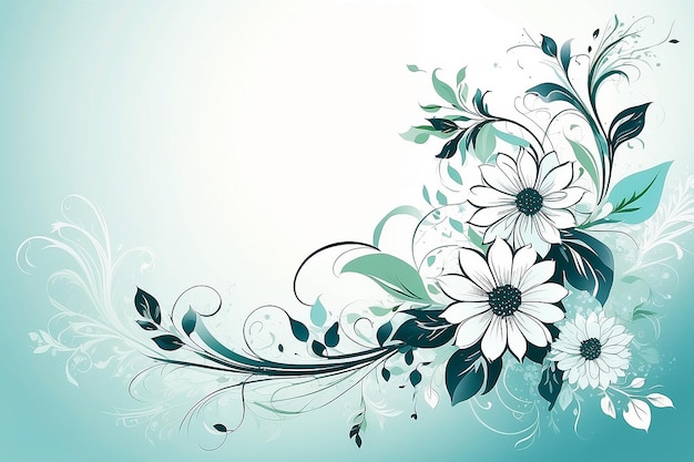 Photo abstract flower background with place for your text