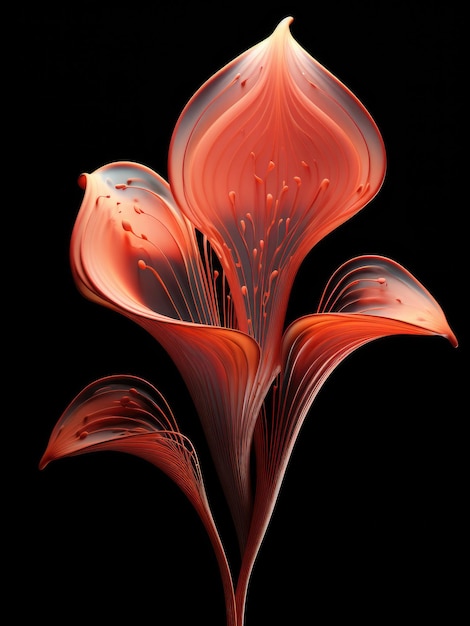 Photo abstract flower bud