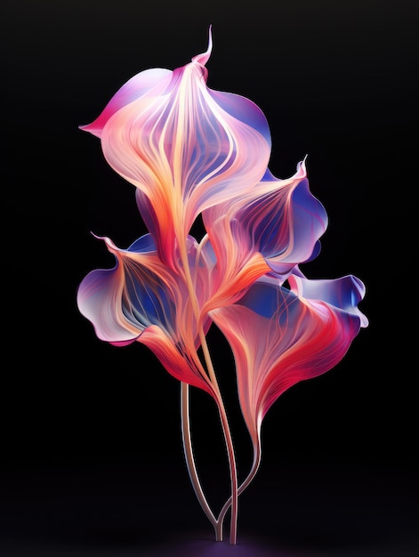 Abstract flower bud