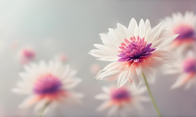 Abstract flowers nature beauty blurred backdrop