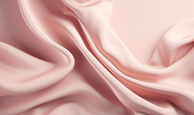 The abstract flowing satin silk fabric was a beautiful and captivating addition to the fashion collection Creating using generative AI tools