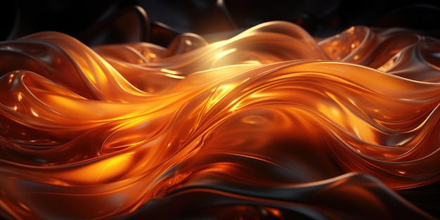 Abstract fluid 3d futuristic Background with dynamic glowing wave