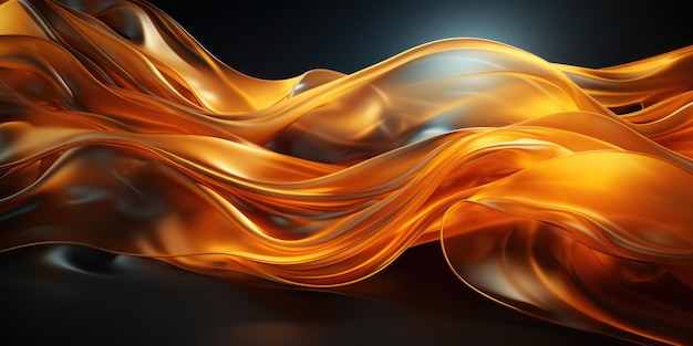 Abstract fluid 3d futuristic Background with dynamic glowing wave