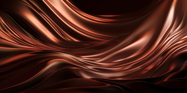 Abstract fluid 3d render iridescent curved wave in motion holographic neon dark background Gradient