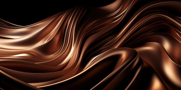 Abstract fluid 3d render neon curved wave in motion iridescent holographic dark background Gradient