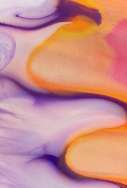 抽象的な液体アクリル絵画 液体背景 デュオトーン グラディエントフロー形状