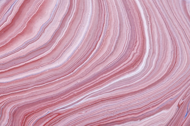 抽象的な流体アートの背景の明るい赤とピンクの色。液体大理石。紫のグラデーションのアクリル画。