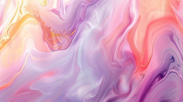 Abstract Fluid Art in Pastel Colors